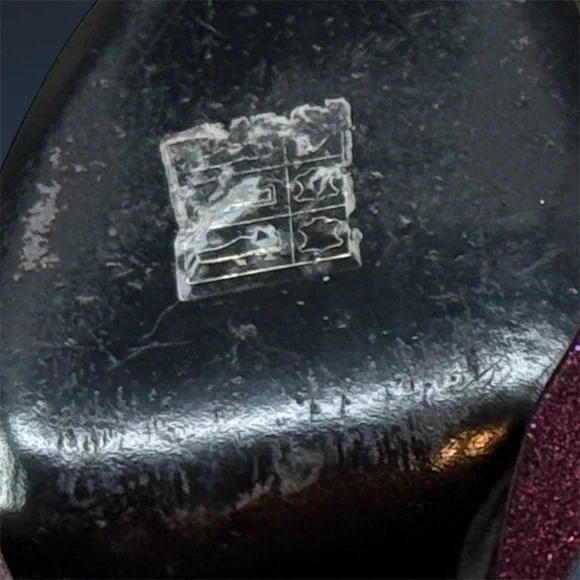 Saint Laurent Paris Women's Glitter Pink Heels - Picture 7 of 9